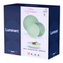 Vajilla Opal Apy Paradise Verde Luminarc 18 Piezas - 6 Personas