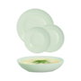 Luminarc Vajilla Opal Apy Paradise Verde 18 Piezas - 6 Personas