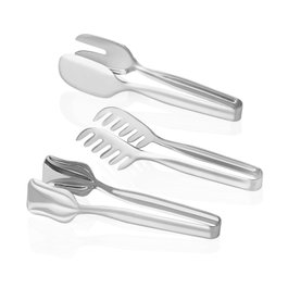 Hermia Juego de Servicio Pinzas para Pasteles, Ensaladas y Pasta en Acero Inoxidable, Set de 3 Piezas