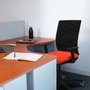 PIQUERAS Y CRESPO Silla de oficina Yunquera Rosa con mecanismo Sincro