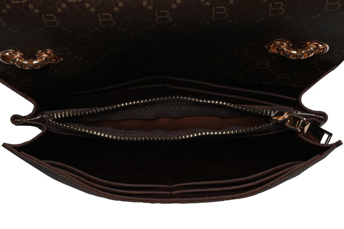 Lucky Bees Bolso Cruzado 1283 v2, Bolso Bandolera de Piel de Polivinilo, Marrón