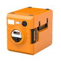 Rieber Thermoport 1000Kb 52L Naranja - Nevera portátil eléctrica de polipropileno para transporte, 650x440x560 mm
