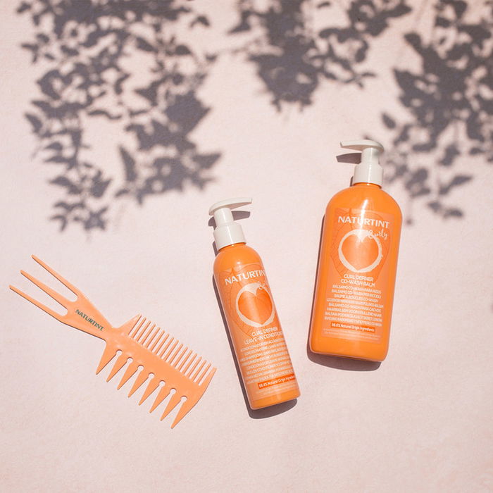 Naturtint CURLY Acondicionador Sin Aclarado para Rizos, Repara y Define Rizos, Anti-Frizz, 98.4% Ingredientes Naturales, 200 ml