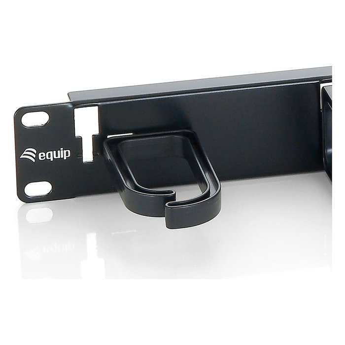 Equip Panel de gestión de cables para rack de 19 pulgadas 1U Negro