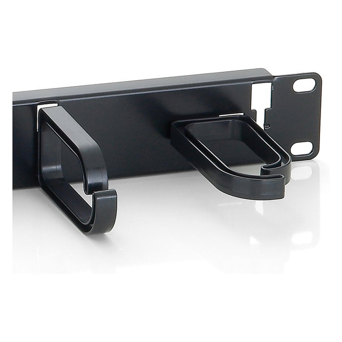 Equip Panel de gestión de cables para rack de 19 pulgadas 1U Negro