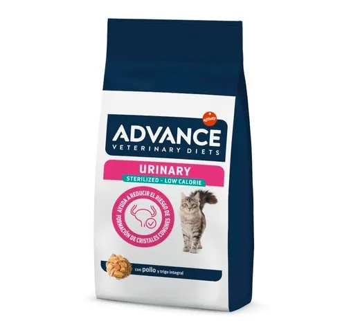 Affinity Advance Vet Feline Sterilized Urinary Low Cal Alimento para Gatos Esterilizados con Bajo Contenido Calórico 7,5 kg
