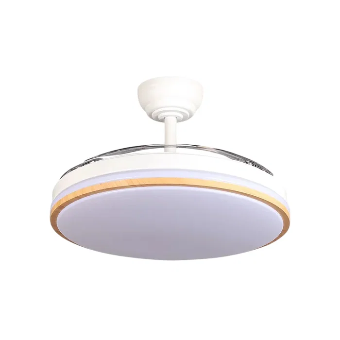 Ventilador DC Relámpago 107d Verano-Invierno 60W Blanco 3 Aspas 107cm 6980lm 3500-4000-6500K Mando y Temporizador