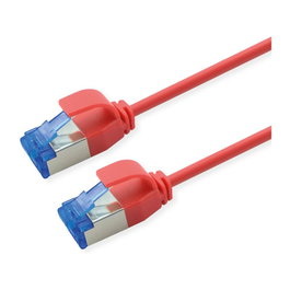 ROLINE Patchkabel Cat.6A S/FTP Rojo 0,5 m