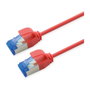 ROLINE Patchkabel Cat.6A S/FTP Rojo 0,5 m