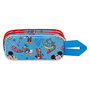 Disney Mickey Mouse Estuche Portatodo Escolar 3D Doble House Azul 8x22x10 cm