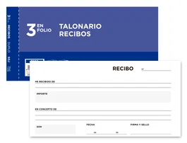 Liderpapel Talonario de recibos T236 original y copia