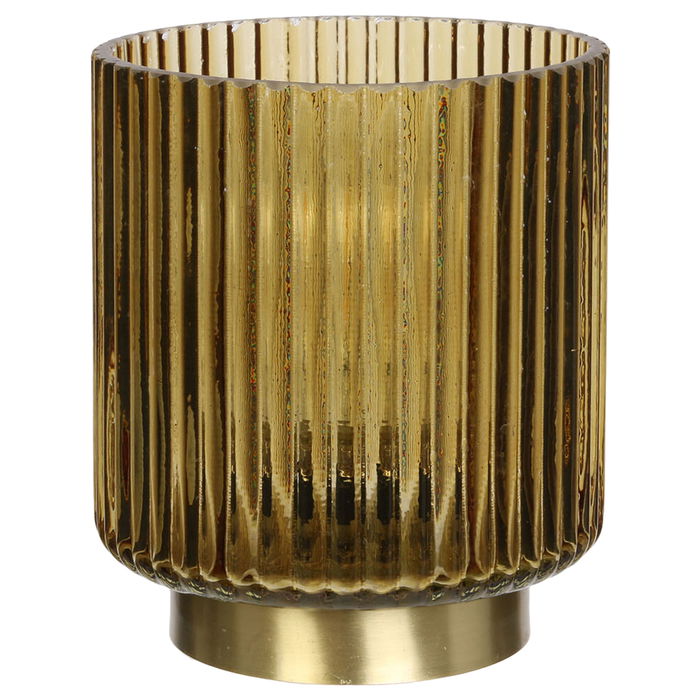 Home Deco Light Jarrón Con Bombilla A Pilas Decorativo Hogar Iluminación Led 12x14 Cm Marrón Dorado Azul Fucsia