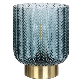 Home Deco Light Jarrón Con Bombilla A Pilas Decorativo Hogar Iluminación Led 12x14 Cm Marrón Dorado Azul Fucsia