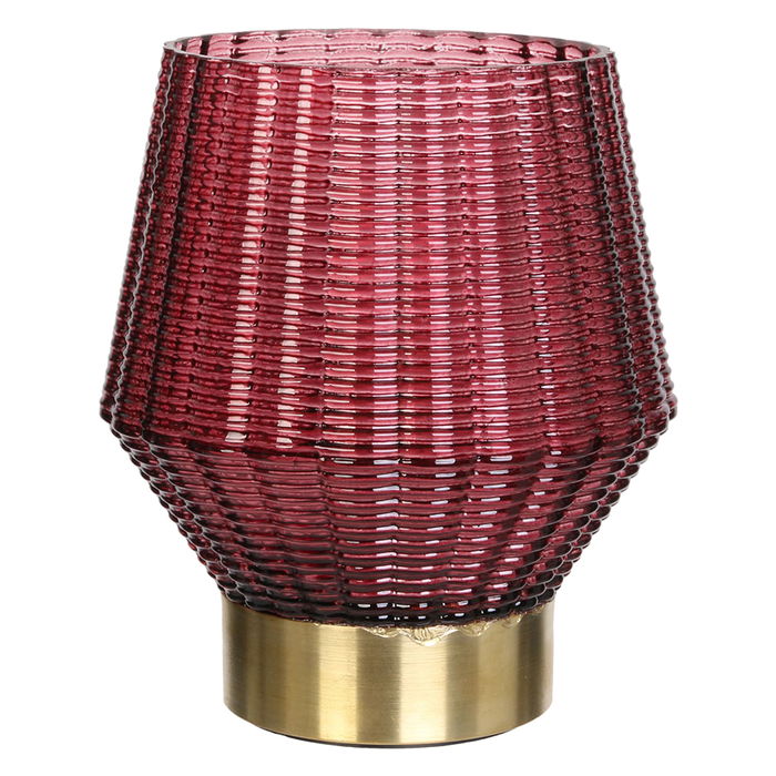 Home Deco Light Jarrón Con Bombilla A Pilas Decorativo Hogar Iluminación Led 12x14 Cm Marrón Dorado Azul Fucsia