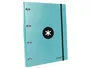 Antartik Carpeta con recambio A4 cuadro 5mm, 4 anillas 25mm redondas, forrada, color menta
