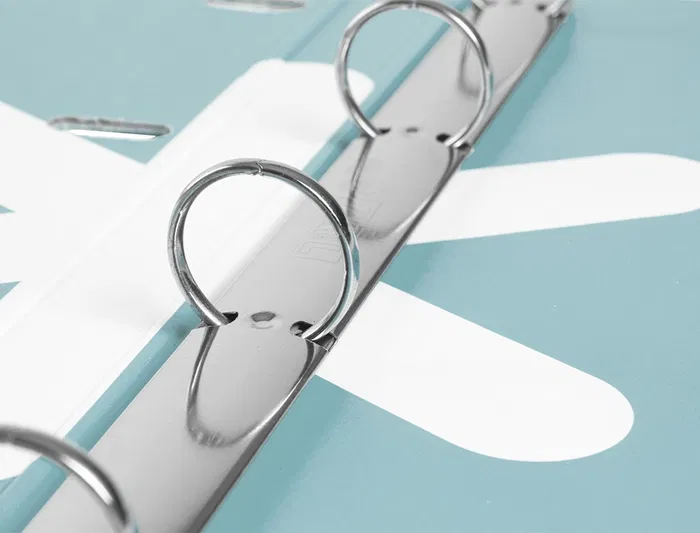 Antartik Carpeta con recambio A4 cuadro 5mm, 4 anillas 25mm redondas, forrada, color menta