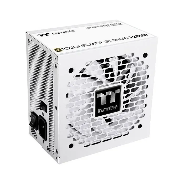 Thermaltake Fuente de Alimentación Toughpower GT Snow 1200 W ATX3.1, 80 Plus Gold Modular, PCI-E 5.1, AABOF68023 Thermaltake Fuente de Alimentación Toughpower GT Snow 1200 W ATX3.1, 80 Plus Gold Modular, PCI-E 5.1, AABOF68023