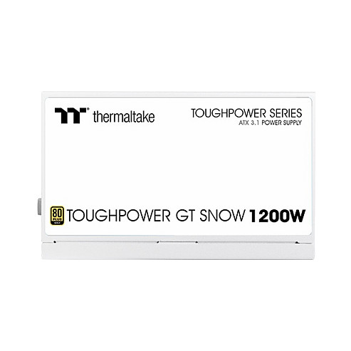 Thermaltake Toughpower GT Snow 1200W ATX 3.1 Blanca, Modular, 80+ Gold Thermaltake Toughpower GT Snow 1200W ATX 3.1 Blanca, Modular, 80+ Gold