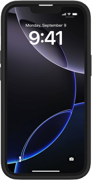 eSTUFF INFINITE ROME Funda magnética de silicona para iPhone 17e/16e - Negra