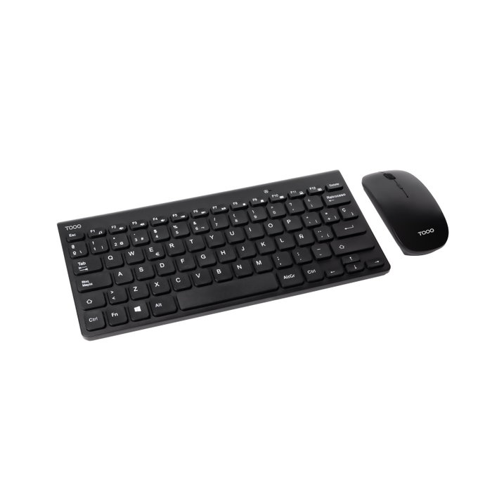 Tooq TQKMW-3101-B Teclado y Ratón Inalámbricos Slim Negro Tooq TQKMW-3101-B Teclado y Ratón Inalámbricos Slim Negro