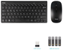 Tooq TQKMW-3101-B Teclado Compacto y Ratón Slim Inalámbrico Negro