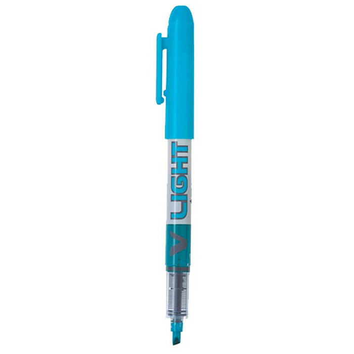 Pilot Marcador Fluorescente V Light Azul (Set de 12)