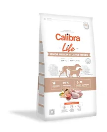 Calibra Dog Life Senior Medium & Large Alimento Hipoalergénico con Pollo para Perros Senior de Razas Medianas y Grandes, 2,5 kg