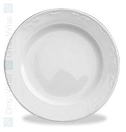 Veronica Plato Liso Pan 15 cm, Vajilla Blanca, No Apto para Lavavajillas ni Microondas (Set de 6)