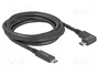 DeLOCK Cable USB Type-C a USB Type-C Angular 2 m 5 Gbps 60 W 4K