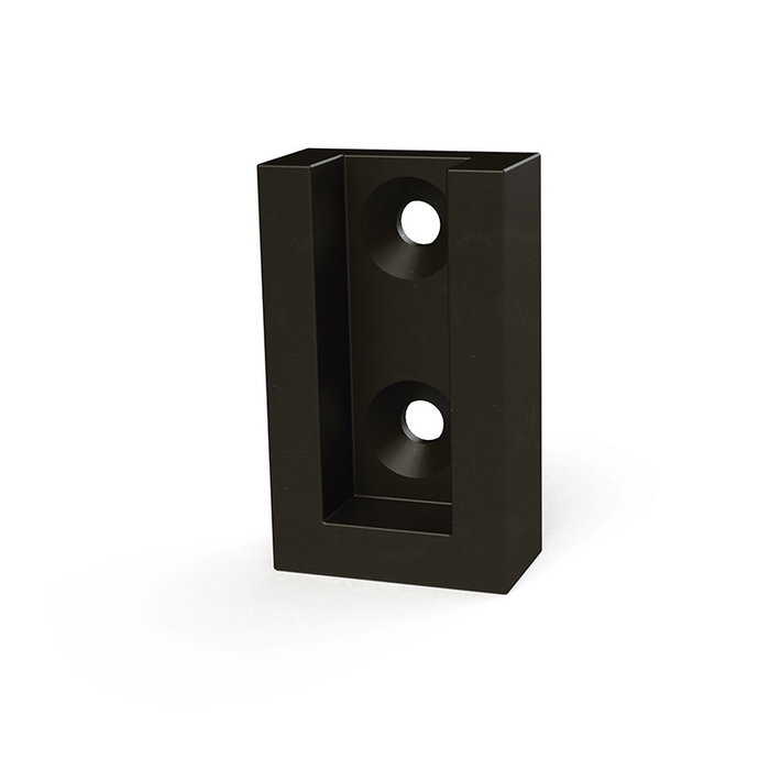 Herrajes Alk Soporte Tubo Lateral 30-12 Eco Disponible En Acabados Plata Mate Mocca Blanco Negro Grafito (Set de 2)