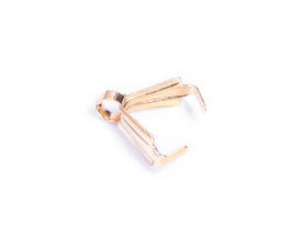 Innspiro Terminal metálico final pinza dorado 9mm (10u)