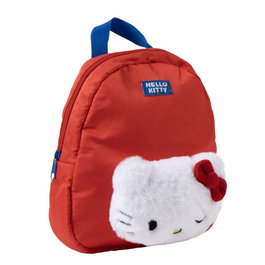 Cerdá Mochila de Guardería Hello Kitty Peluche Rojo