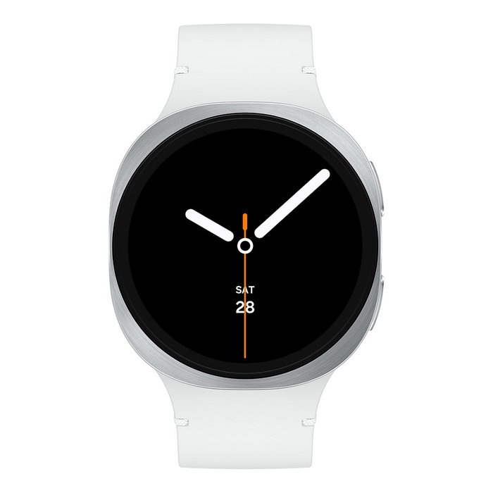 Samsung Galaxy Watch7 SM-L330NZSAXEF 44mm Aluminio Plata con Correa Blanca de Silicona, Bluetooth, GPS, Wear OS, 32GB, 5ATM, MIL-STD-810H