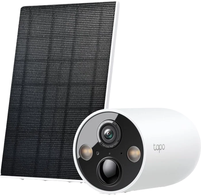 TP-Link Kit de cámara de vigilancia Tapo C425 Blanco con batería y panel solar, resolución 2K, visión nocturna a color, IP66 TP-Link Kit de cámara de vigilancia Tapo C425 Blanco con batería y panel solar, resolución 2K, visión nocturna a color, IP66