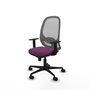 PIQUERAS Y CRESPO Silla de oficina Cilanco con mecanismo Sincro, Morado y Gris