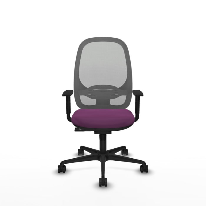 PIQUERAS Y CRESPO Silla de oficina Cilanco con mecanismo Sincro, Morado y Gris