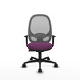 PIQUERAS Y CRESPO Silla de oficina Cilanco con mecanismo Sincro, Morado y Gris