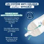 Dodie Biberón Anticólicos de 270 ml con Tetina Multiperforada Biomimicry para Bebés +3 Meses, Flow 2, Color Azul