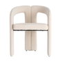 Silla Brazos Crema Tejido Contract 60 X 50 X 76,50 cm (Set de 2)