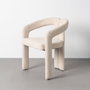 Silla Brazos Crema Tejido Contract 60 X 50 X 76,50 cm (Set de 2)