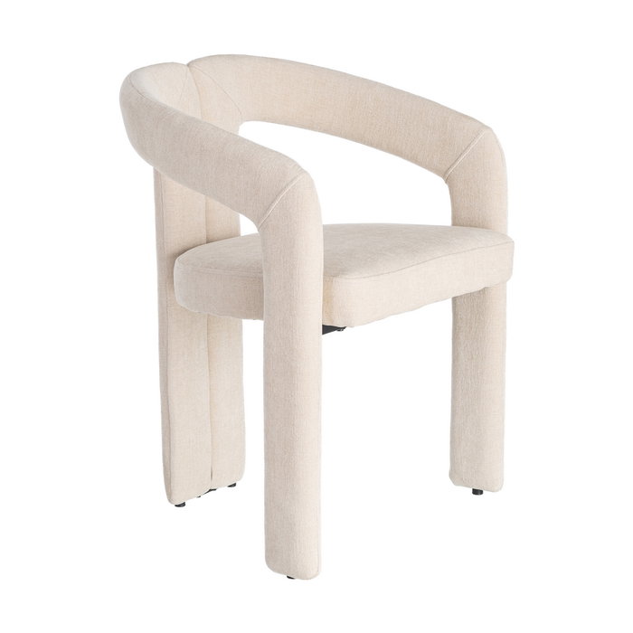 Silla Brazos Crema Tejido Contract 60 X 50 X 76,50 cm (Set de 2)