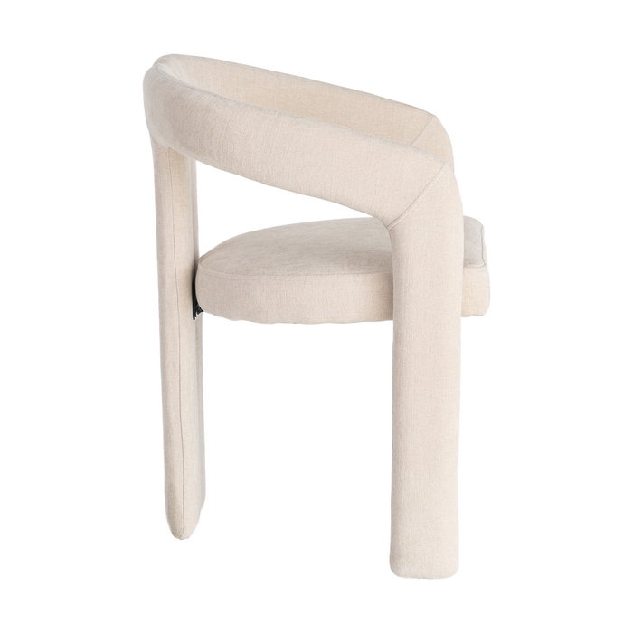 Silla Brazos Crema Tejido Contract 60 X 50 X 76,50 cm (Set de 2)