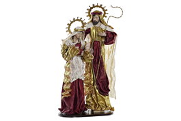 DKD Home Decor Nacimiento Navidad Moderna Azul Dorado 48 x 28 x 90 cm