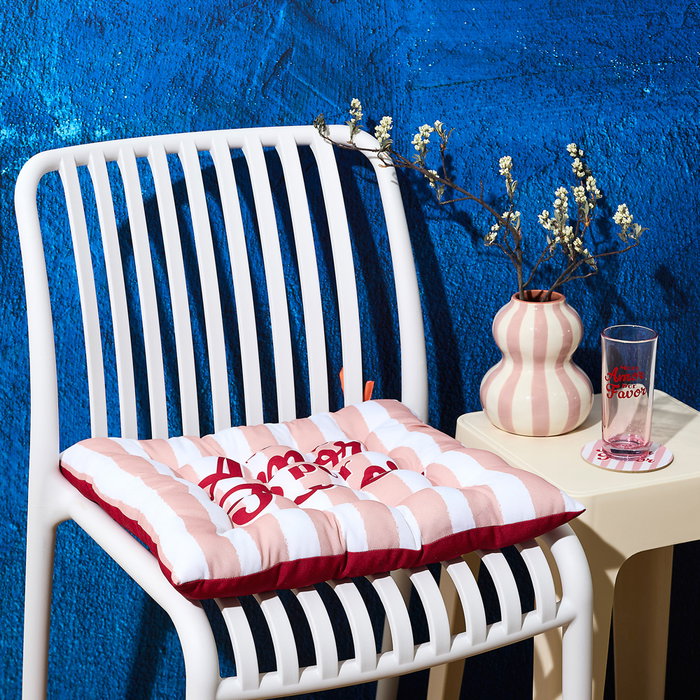 Home Deco Factory Cojín Silla Hidrófugo Estampado 40x40 cm - Colección Dolce Vita - Amarillo, Azul, Naranja, Rosa, Rojo Home Deco Factory Cojín Silla Hidrófugo Estampado 40x40 cm - Colección Dolce Vita - Amarillo, Azul, Naranja, Rosa, Rojo