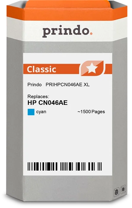 Prindo Classic XL Cian - Alternativa para HP 951XL (CN046AE) - 1500 páginas Prindo Classic XL Cian - Alternativa para HP 951XL (CN046AE) - 1500 páginas
