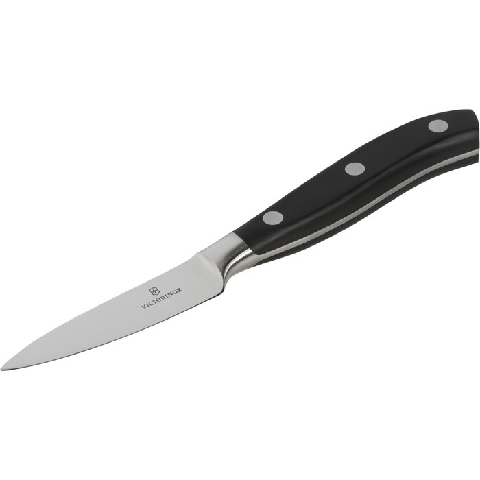 Victorinox Grand Maître Set de Cuchillos de Cocina de 3 Piezas, Negro/Plata