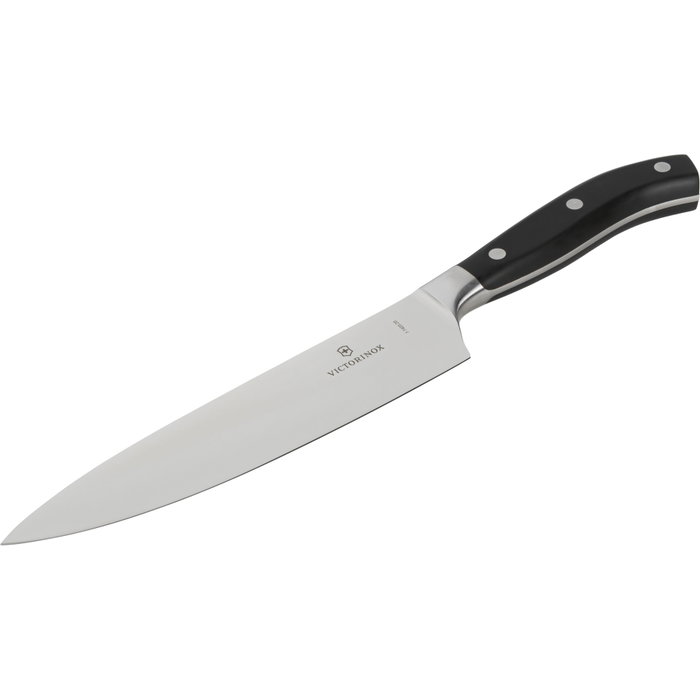 Victorinox Grand Maître Set de Cuchillos de Cocina de 3 Piezas, Negro/Plata