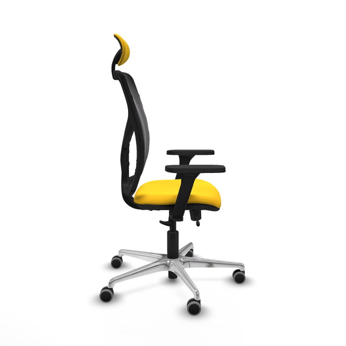 PIQUERAS Y CRESPO Silla de oficina Motilla con mecanismo Sincro/Traslack Amarillo y Negro PIQUERAS Y CRESPO Silla de oficina Motilla con mecanismo Sincro/Traslack Amarillo y Negro
