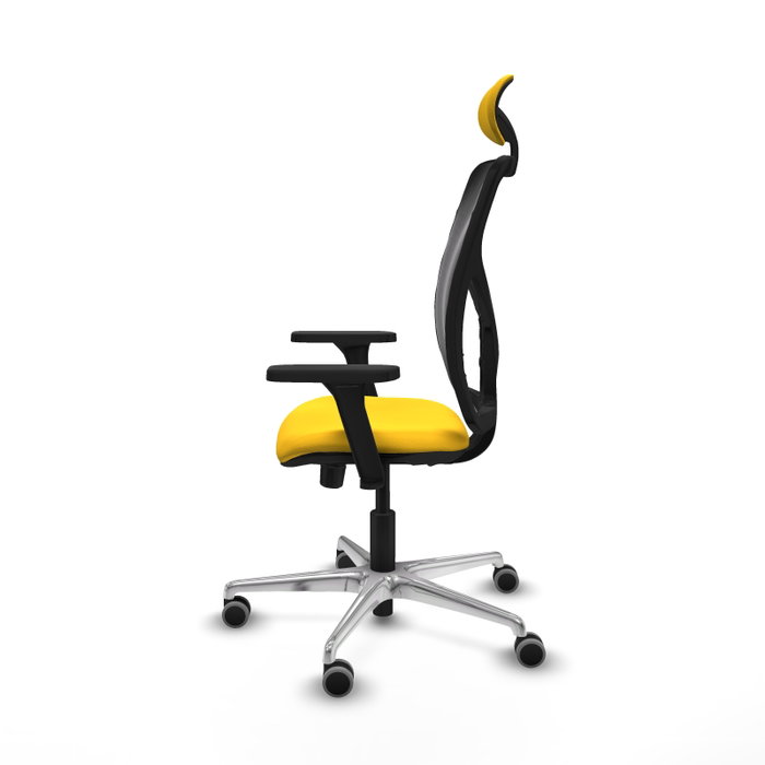 PIQUERAS Y CRESPO Silla de oficina Motilla con mecanismo Sincro/Traslack Amarillo y Negro PIQUERAS Y CRESPO Silla de oficina Motilla con mecanismo Sincro/Traslack Amarillo y Negro
