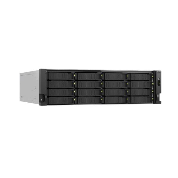Qnap TS-H1677AXU-RP-R7 NAS Rack 16 Bahías, Procesador AMD Ryzen 7 8 núcleos, 32GB RAM, 4x LAN Gigabit, hasta 10 GbE, Sistema QTS Hero